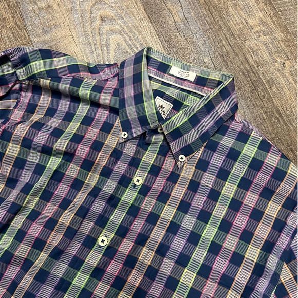 Peter Millar Other - Peter Millar Shirt Mens Medium Colorful check Button Down Shirt Long Sleeve
